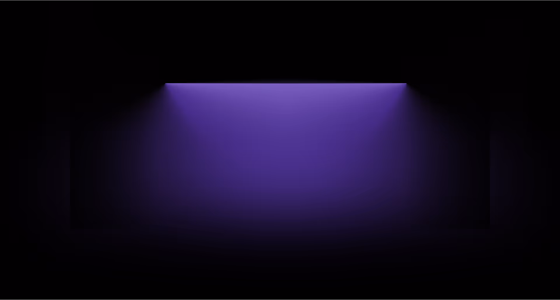 Purple spotlight beam shining downward in a dark room with gradient glow effect.