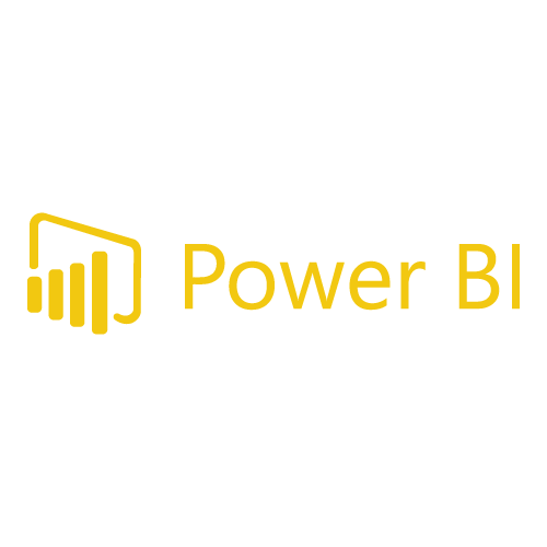 Power BI logo.
