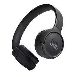 Black over-ear JBL headphones with cushioned ear cups and adjustable headband.